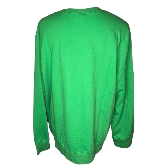 Fifth Sun We Hiss You a Meowy Catmas Green Crewneck Sweatshirt Size 2XL Cat Lady - Picture 3 of 14